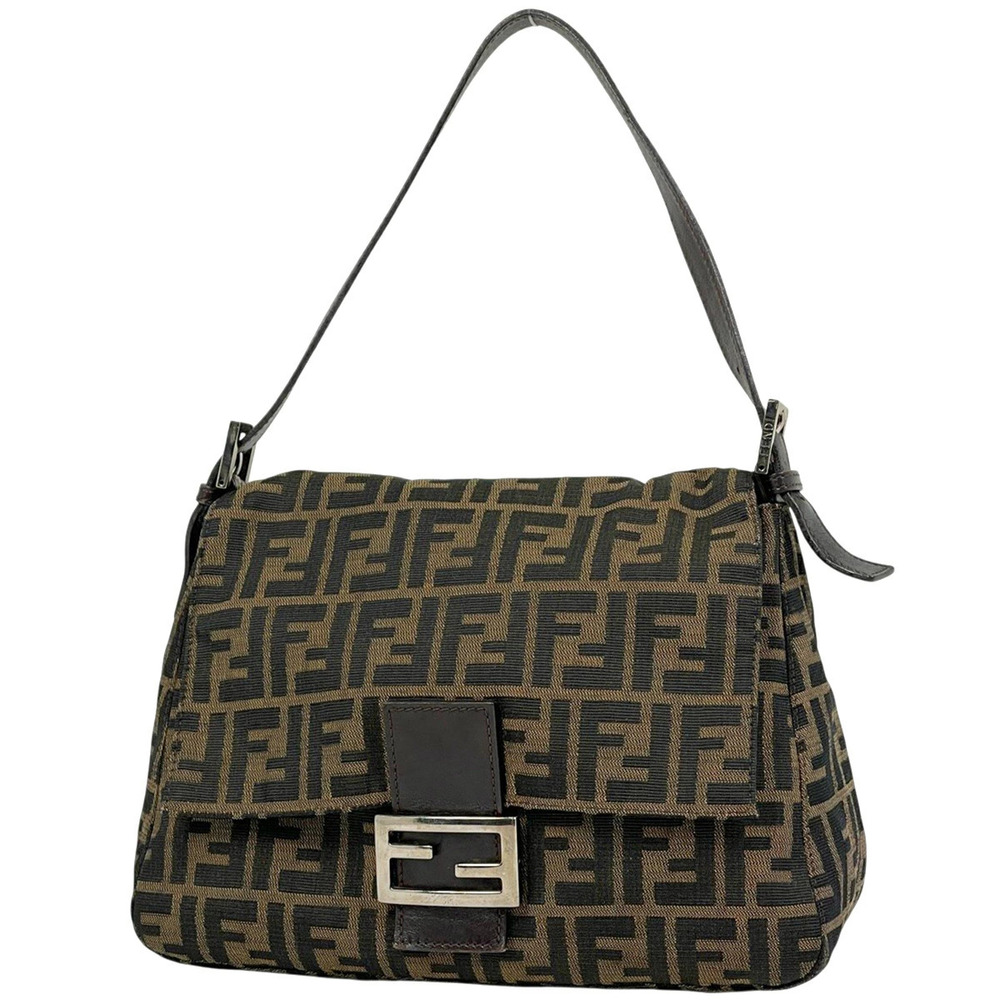 Fendi Zucca shoulder bag Mamma Bucket One Shoulder Hobo handbag canvas brown